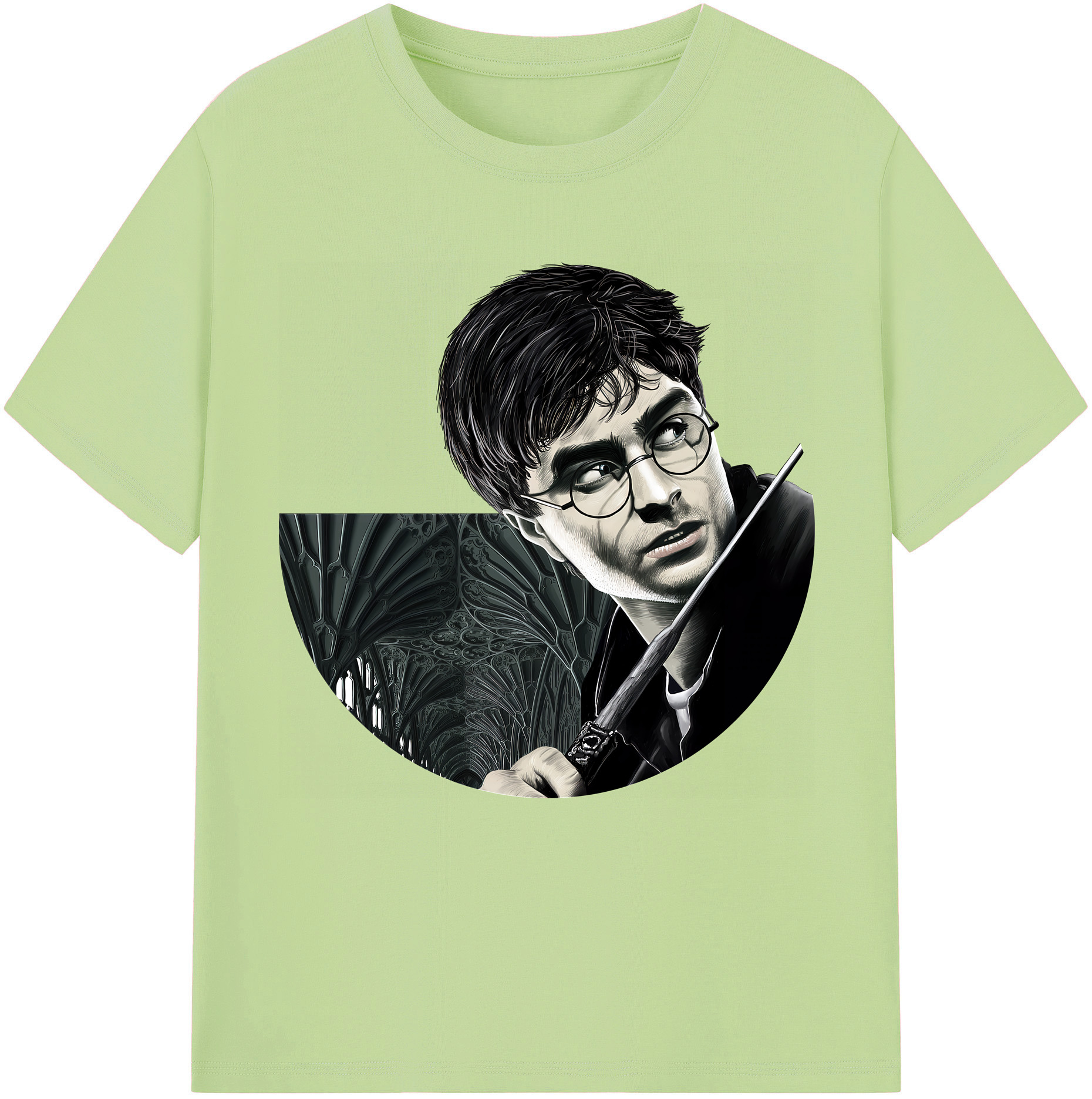 （画像用） Harry Potter ハリー・ポッターシリーズ 綿100％半袖Tシャツ（フロントプリント）